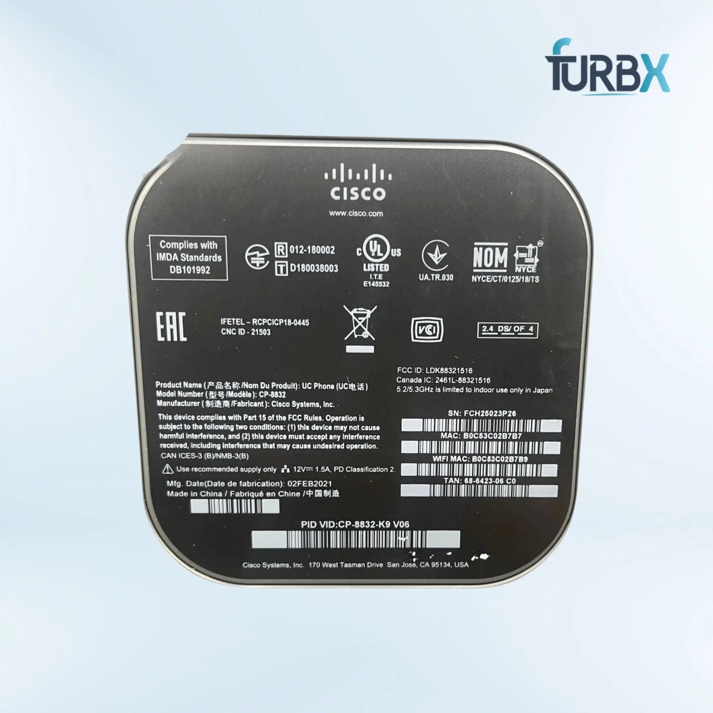 Cisco 8832 IP Conference Phone (CP-8832) (Without Adapter) FurbX