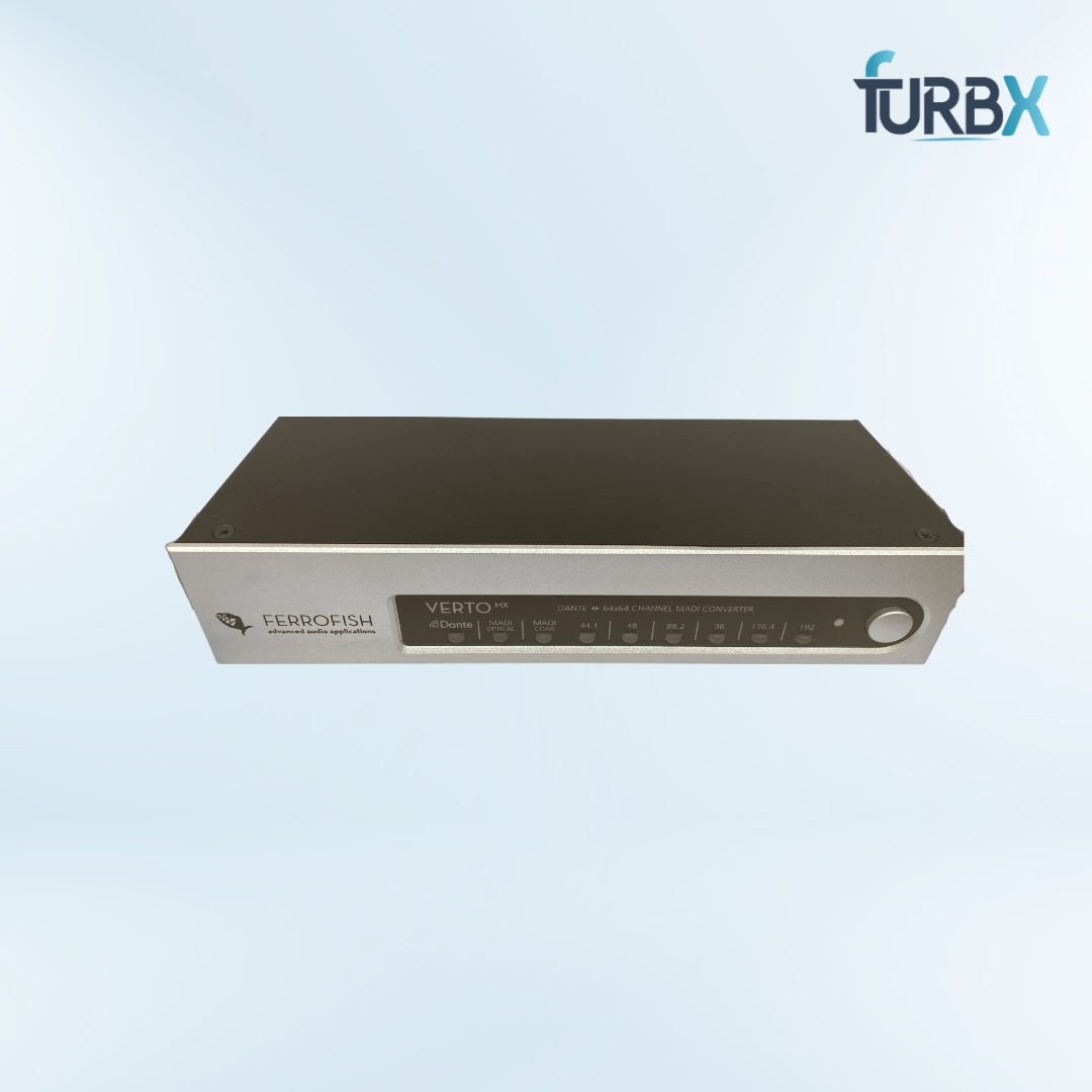 Ferrofish VERTO-MX Dante MADI Converter 64x64 Channel Open Box Without Adaptor