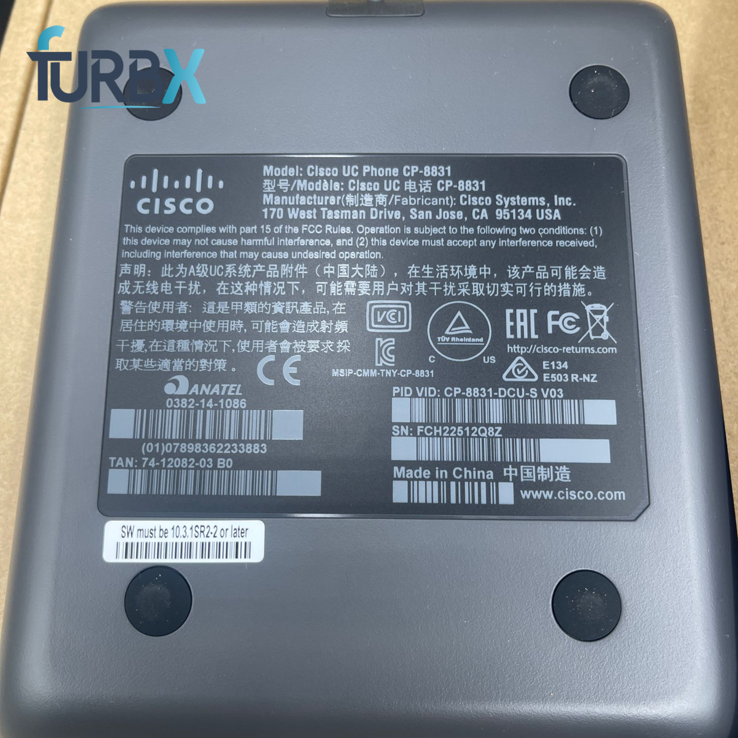 CISCO CP-8831 IP CONFERENCE PHONE (Without Adapter)