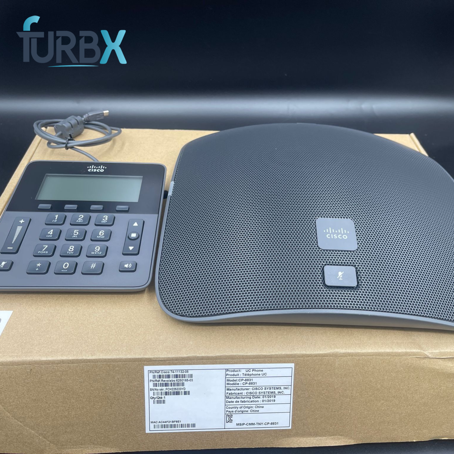 CISCO CP-8831 IP CONFERENCE PHONE (Without Adapter)