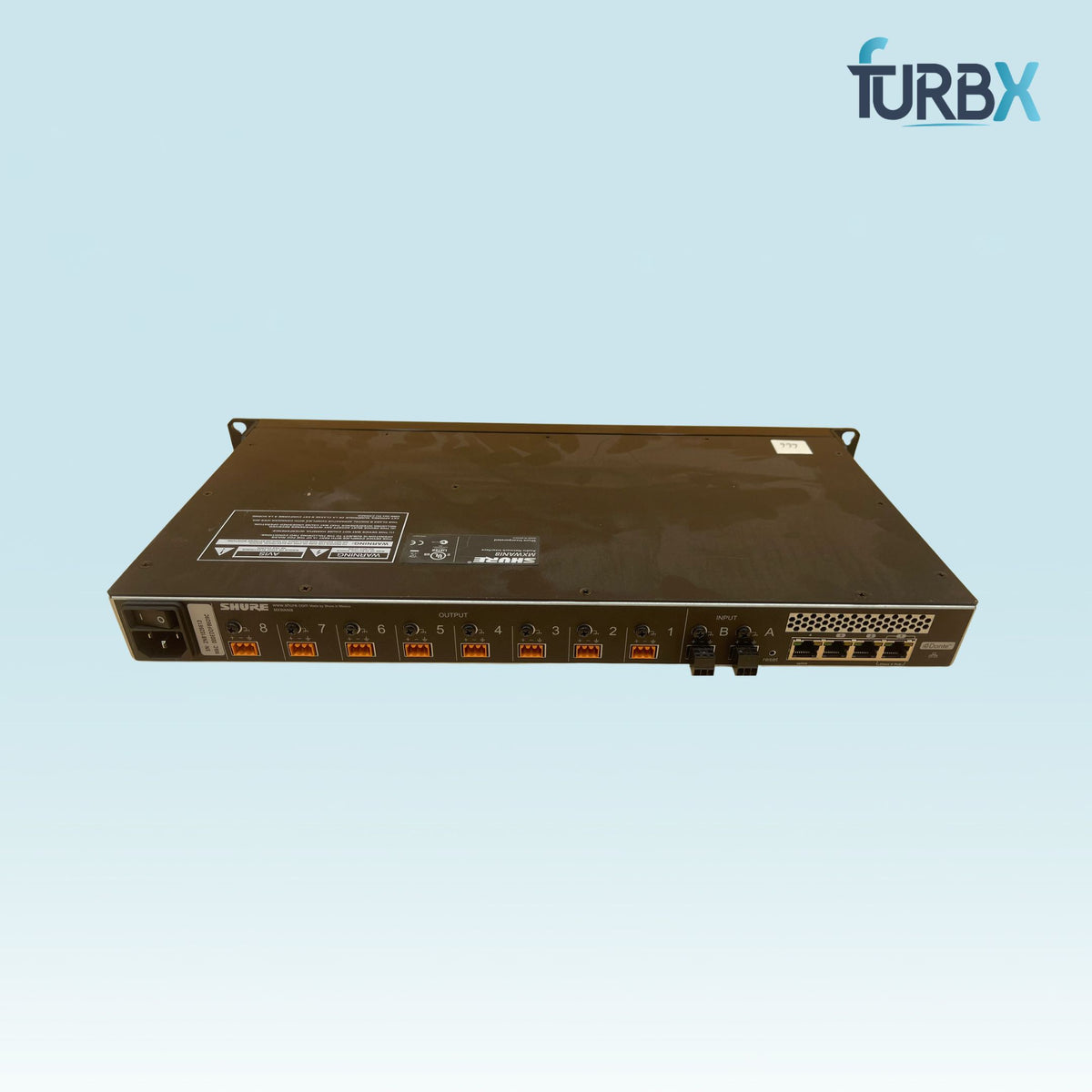 Shure MXWANI8 8-Channel Audio Network Interface (Device Only)