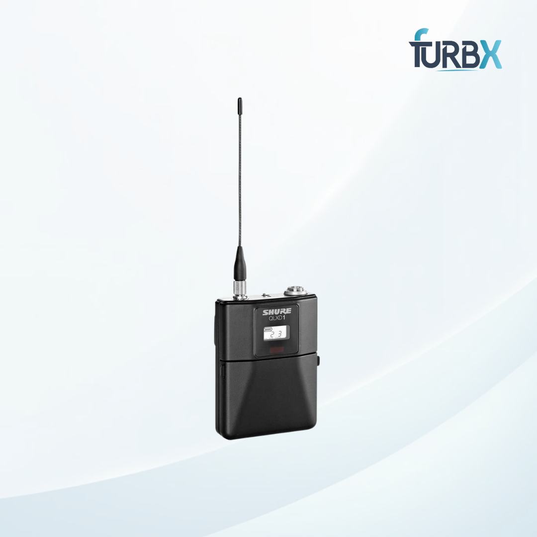 Shure QLXD1 H50 Wireless Bodypack Mobile Transmitter 534-598 MHz With Mic