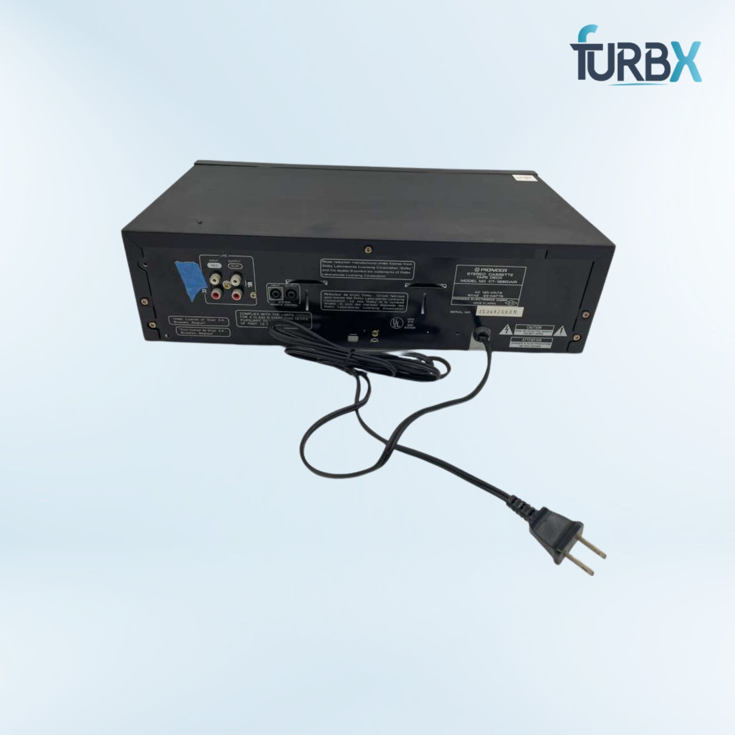 Pioneer CT-1280WR Dual Tape Deck Player Recorder