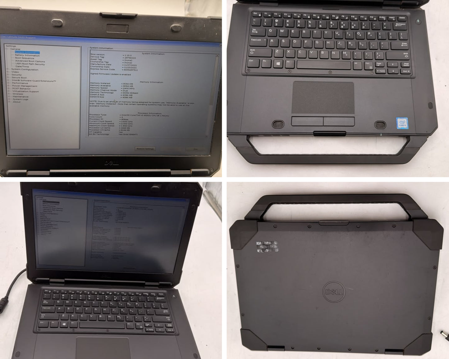 Lot of 17 Dell Latitude 5420, 5430 & 7220 Rugged No AC / OS