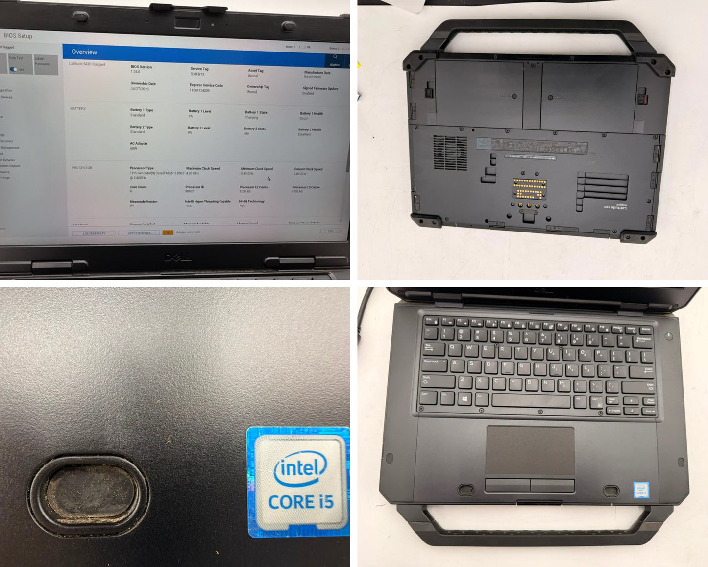 Lot of 17 Dell Latitude 5420, 5430 & 7220 Rugged No AC / OS