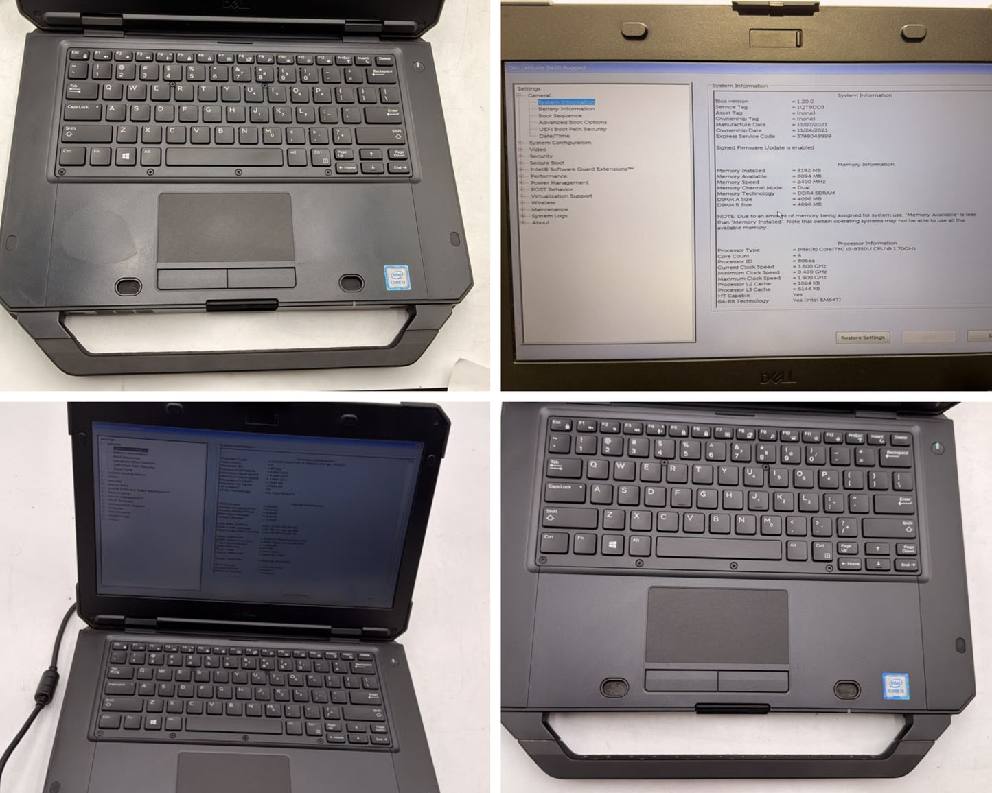 Lot of 17 Dell Latitude 5420, 5430 & 7220 Rugged No AC / OS