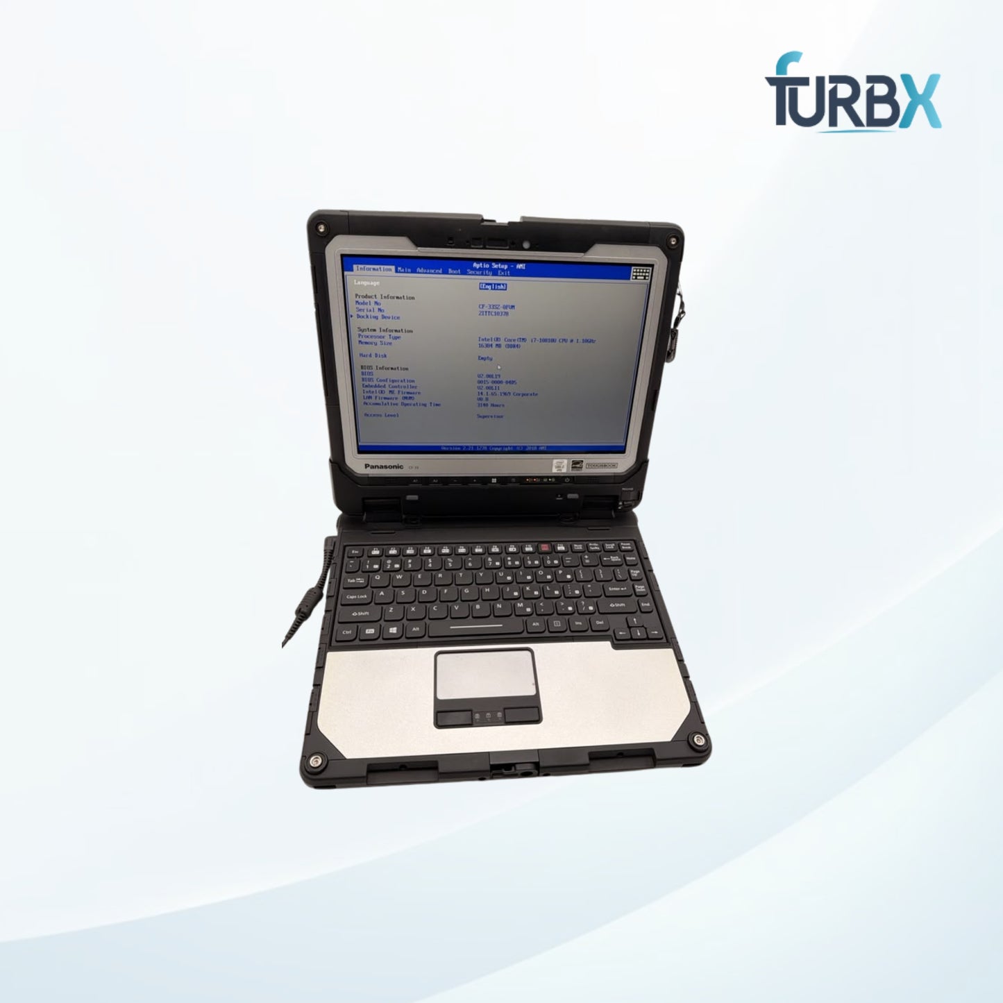 Panasonic Toughbook CF-33 i7-10810U 16GB RAM 256 SSD | Without Adapter