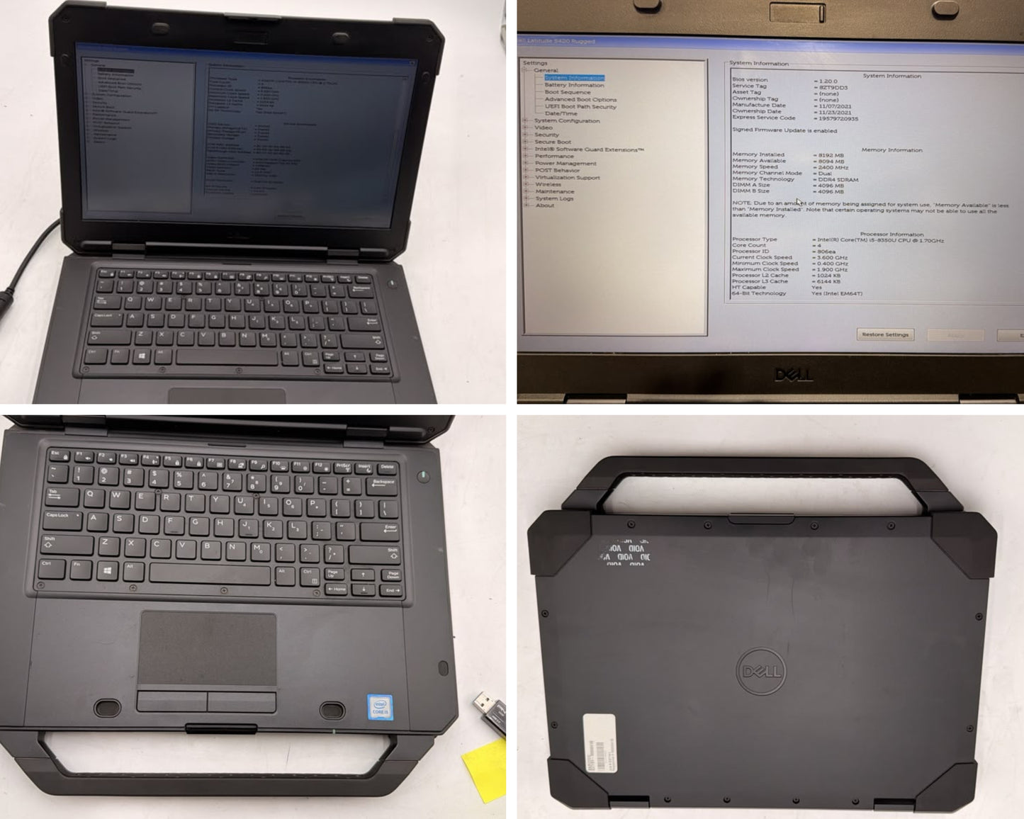 Lot of 17 Dell Latitude 5420, 5430 & 7220 Rugged No AC / OS