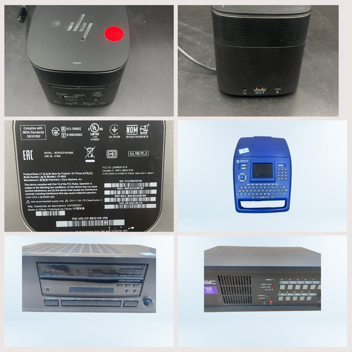 100+ Mix items Shure Equipment, Servers, Switches, Phones, Projectors, Rugged, Toughbook & more items