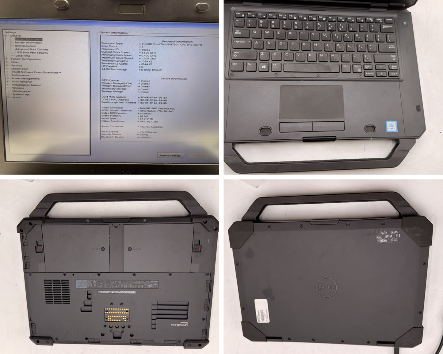 Lot of 17 Dell Latitude 5420, 5430 & 7220 Rugged No AC / OS