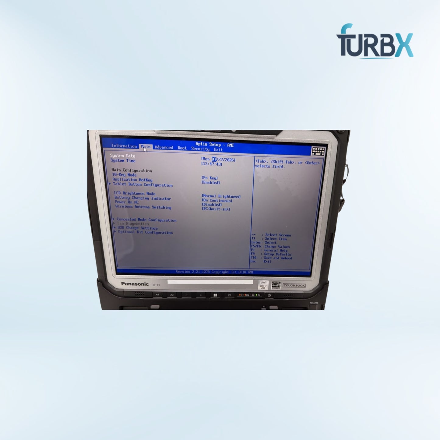 Panasonic Toughbook CF-33 Core i5 7300U 16GB 256GB SSD | No OS | without Adapter