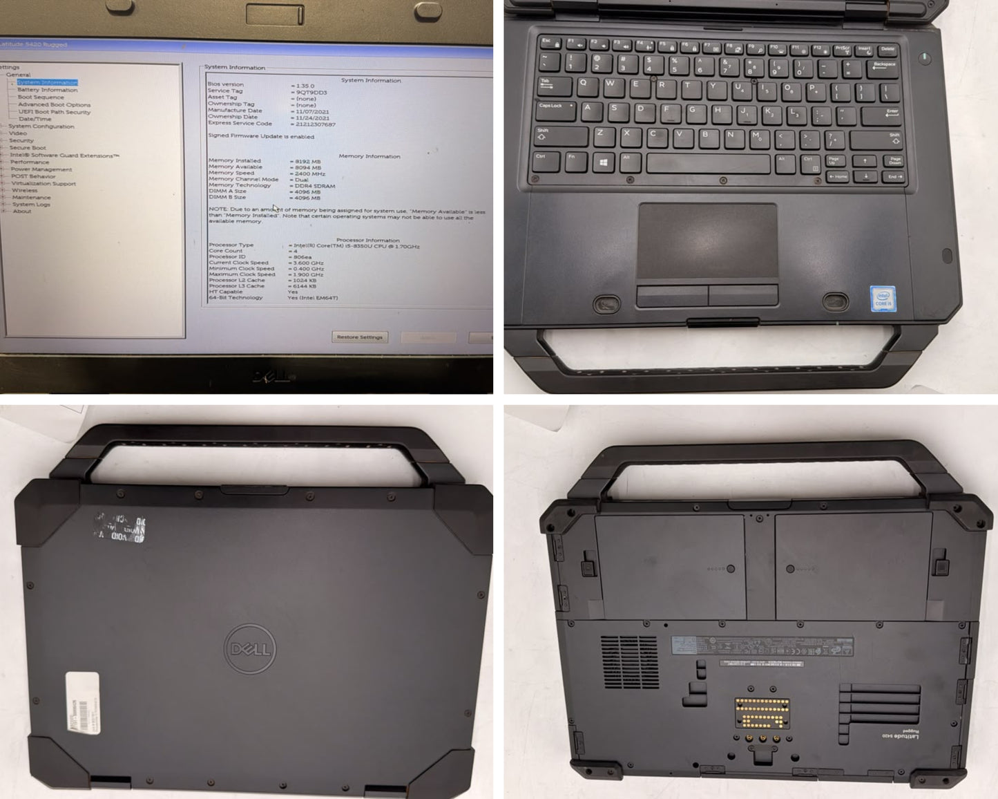 Lot of 17 Dell Latitude 5420, 5430 & 7220 Rugged No AC / OS