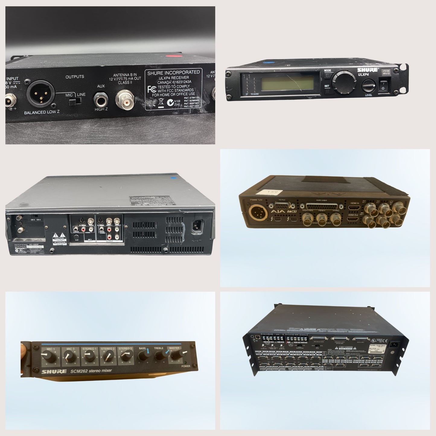 100+ Mix items Shure Equipment, Servers, Switches, Phones, Projectors, Rugged, Toughbook & more items