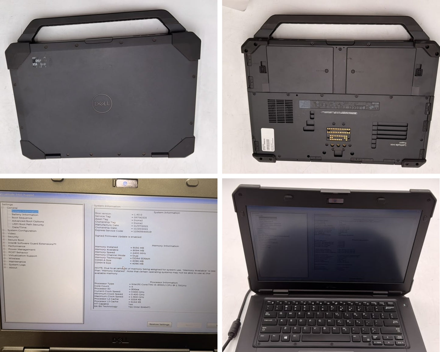 Lot of 17 Dell Latitude 5420, 5430 & 7220 Rugged No AC / OS