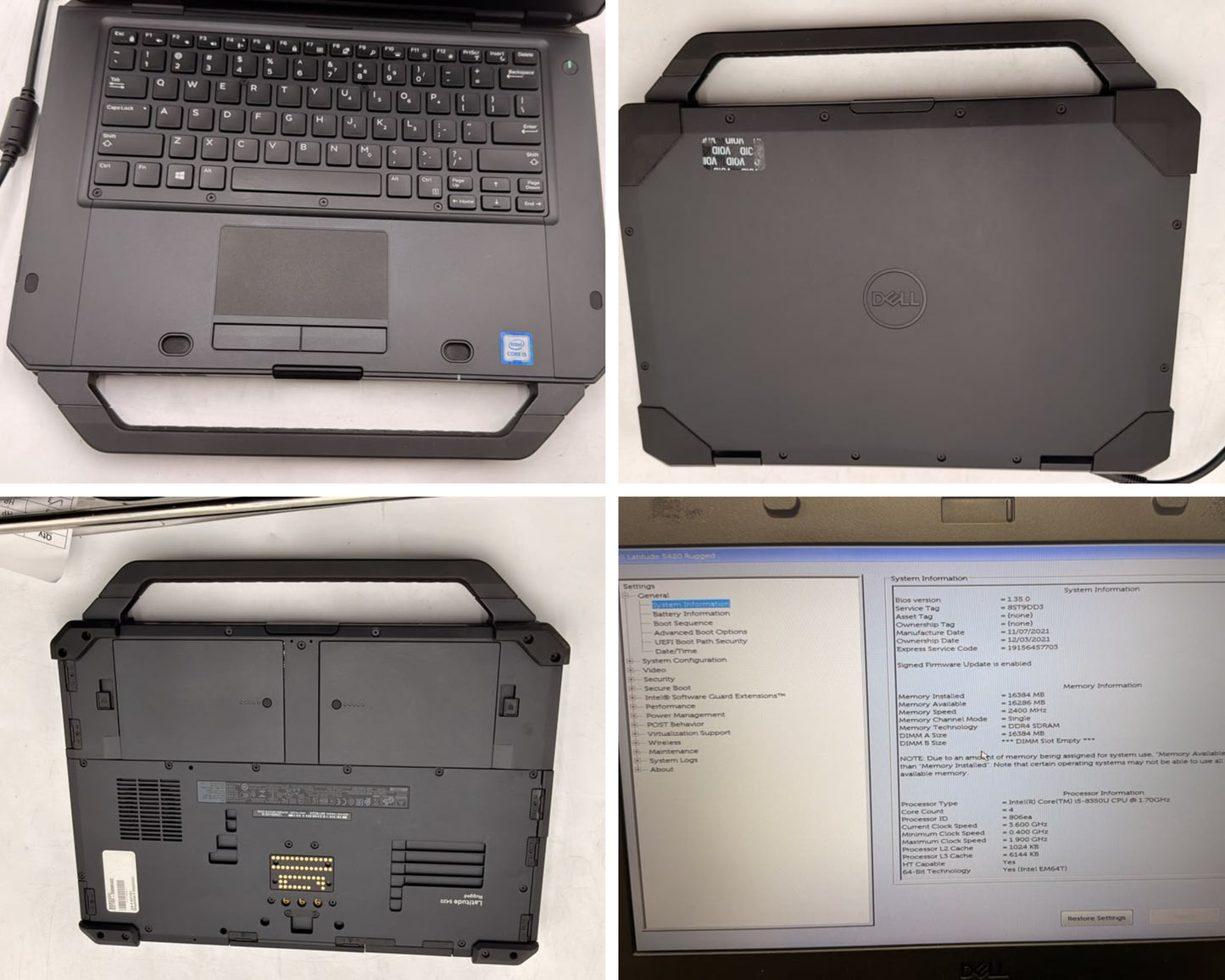 Lot of 17 Dell Latitude 5420, 5430 & 7220 Rugged No AC / OS