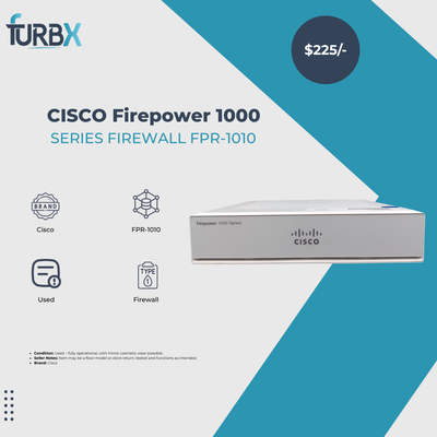 CISCO Firepower 1000 Series Firewall FPR-1010 without Adapter