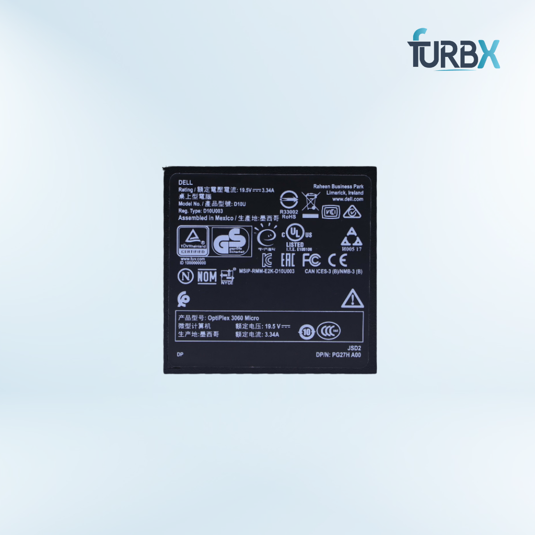 Dell OptiPlex 3060 Micro Intel Celeron 4GB 500GB With Keyboard, Mouse, & Adapter