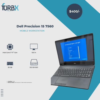 Dell Precision 15 7560 Core i7 11th Gen 32 GB 512 GB Used