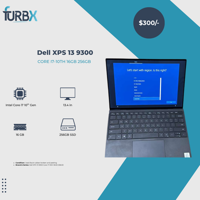 Dell XPS 13 9300 Core i7-10th 16GB 256GB Used