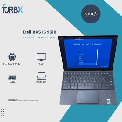 Dell XPS 13 9310 Core i7-11th 16GB 512GB Used