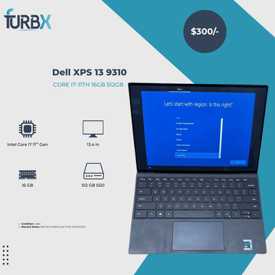 Dell XPS 13 9310 Core i7-11th 16GB 512GB Used Condition