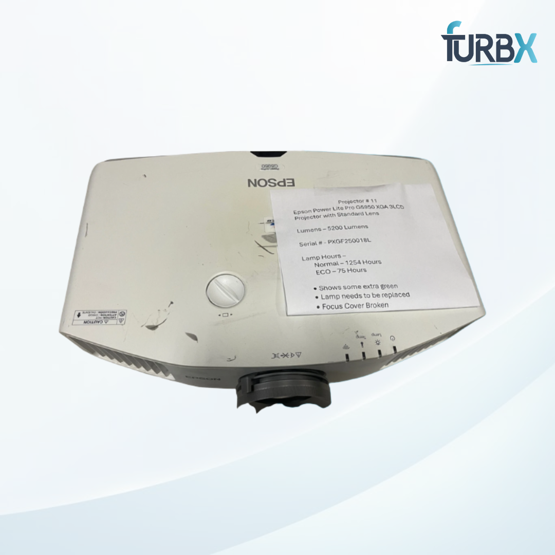 Epson PowerLite Pro G5950 H349A Projector (Without Cord & Remote) Only for Parts