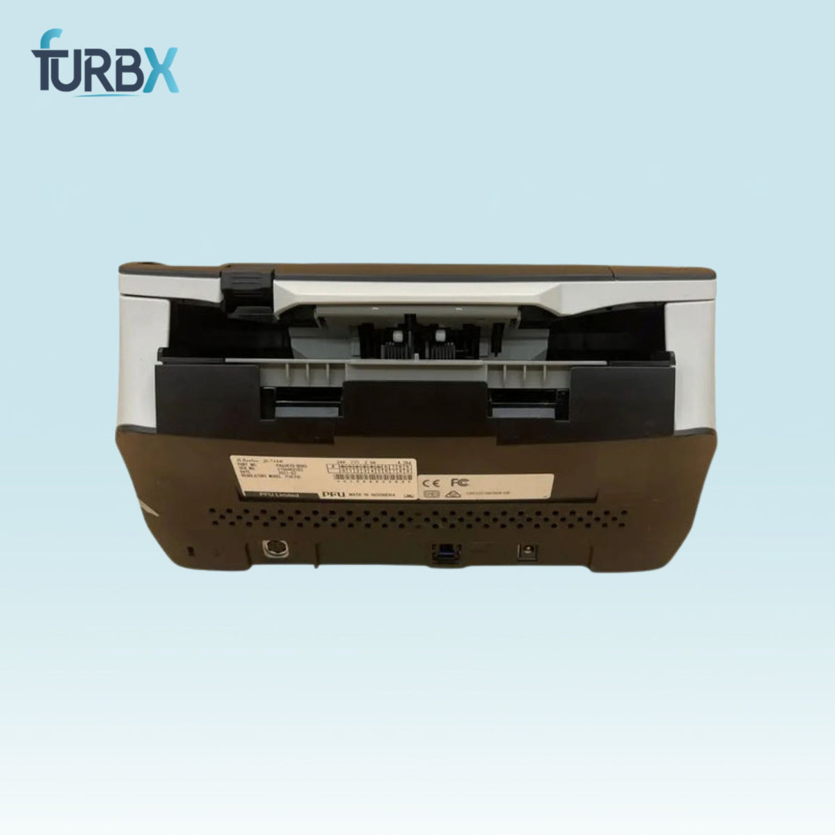 Fujitsu fi-7160 Document Scanner PA03670-B055 with Adapter Both Tray missing