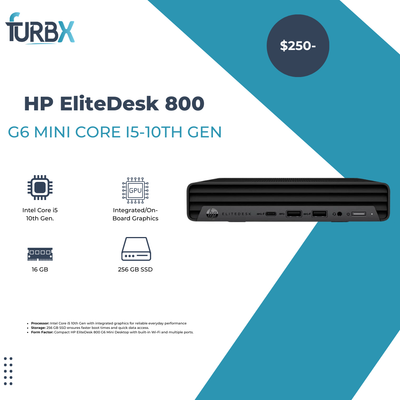 HP EliteDesk 800 G6 Desktop Computer - Intel Core i5 10th Gen