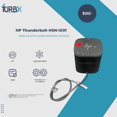 HP Thunderbolt HSN-IX01 120W G2 with Audio Docking Station (3YE87AA#UUF)