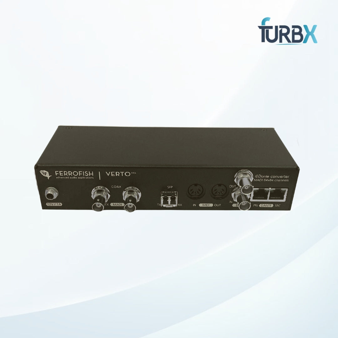 Ferrofish VERTO-MX Dante MADI Converter 64x64 Channel Open Box