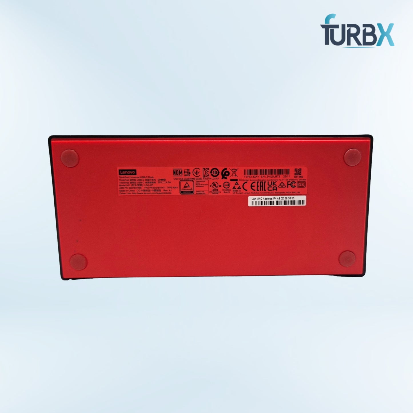 Lenovo ThinkPad Universal USB-C Dock-US LDA-KP 40AY0090US (Sticker Residue)