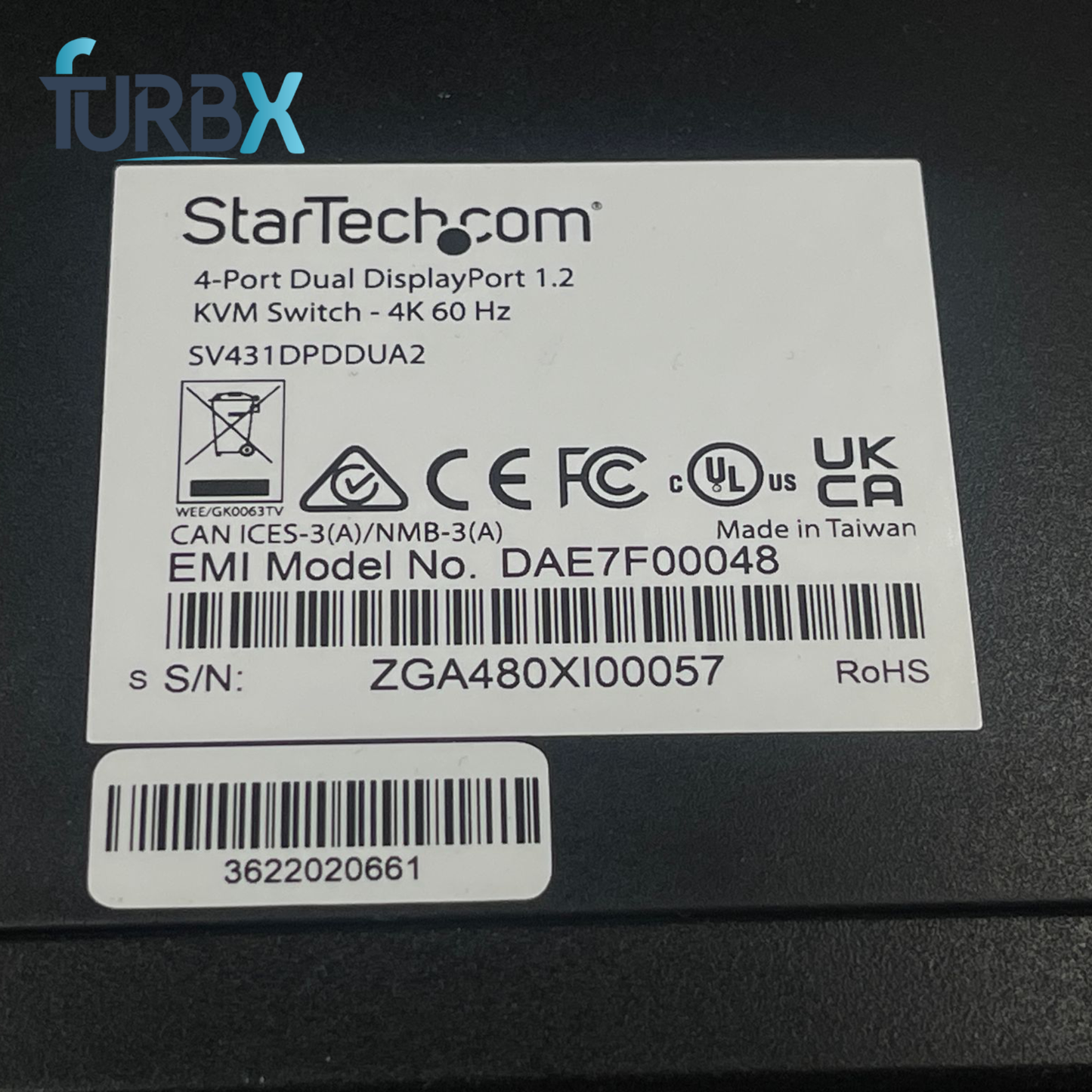Startech 4 Port Dual DP KVM Switch DisplayPort 1.2 KVM - 4K 60Hz SV431DPDDUA2