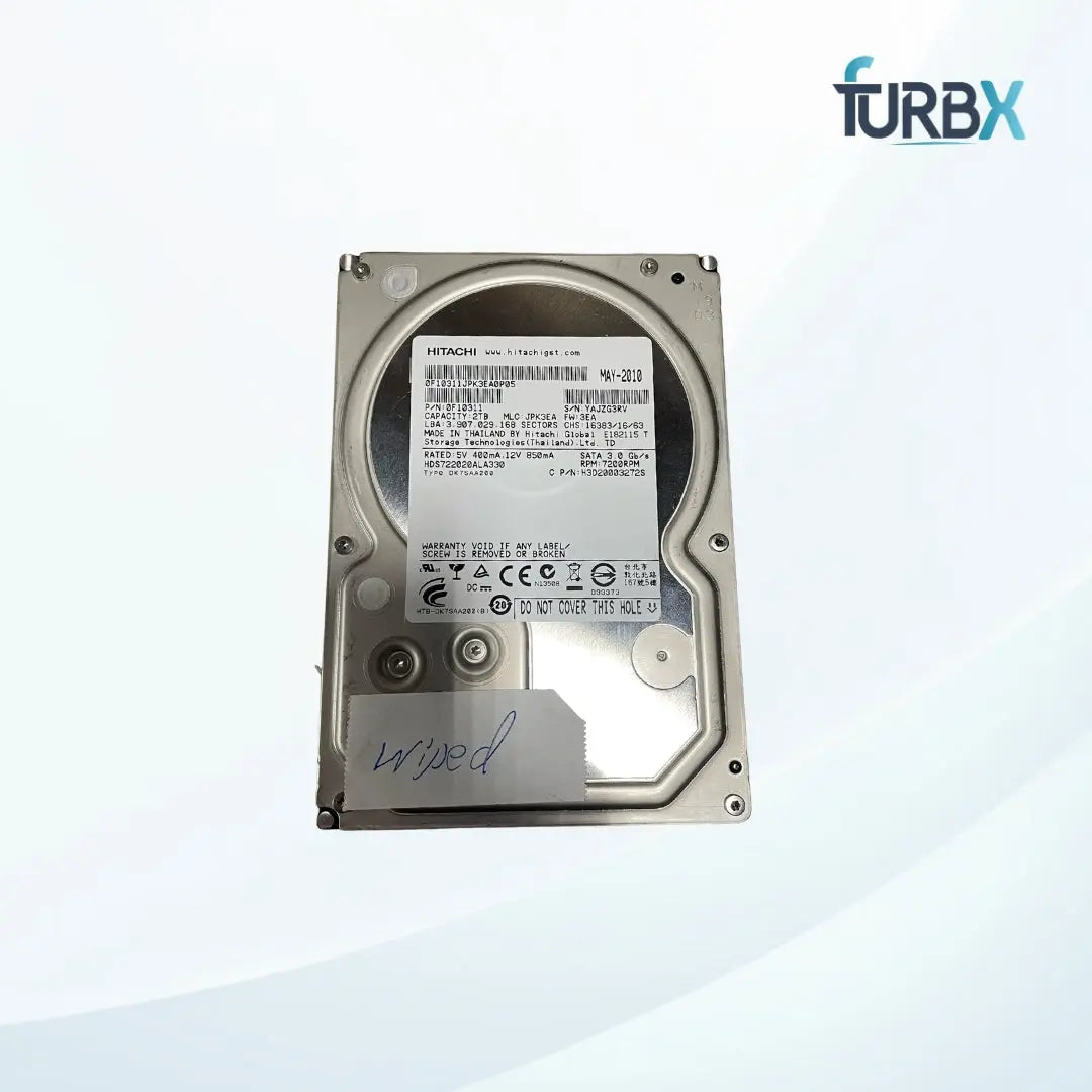Hitachi 2TB,Internal,7200 RPM (HDS722020ALA330) Desktop Hard Disk Drive FurbX