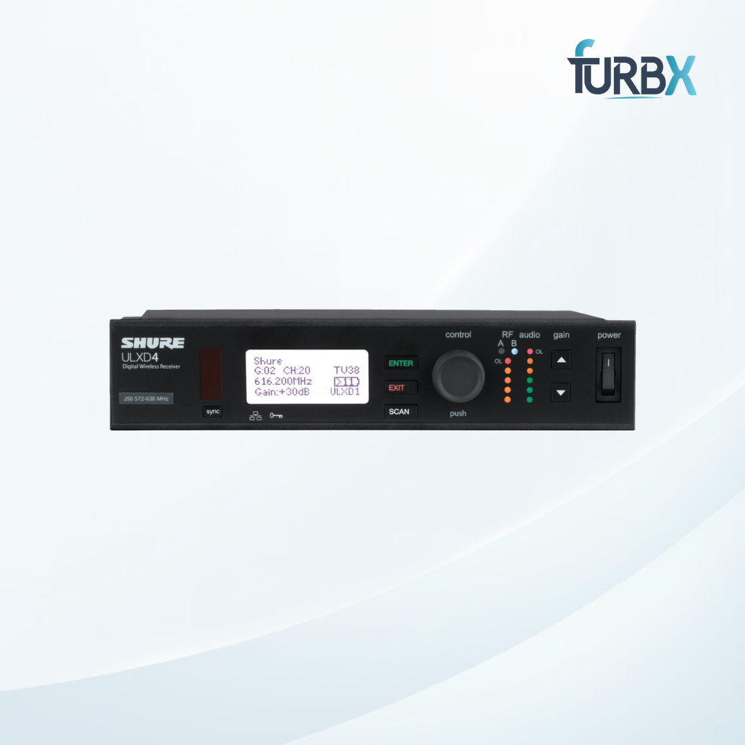 Shure ULXD4-G50 (470 - 634MHz) Digital Wireless Receiver