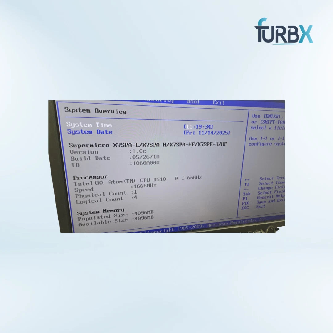Supermicro 502-2 Intel Atom D510 1.6GHz 4GB 40GB SSD Server with Power Cord