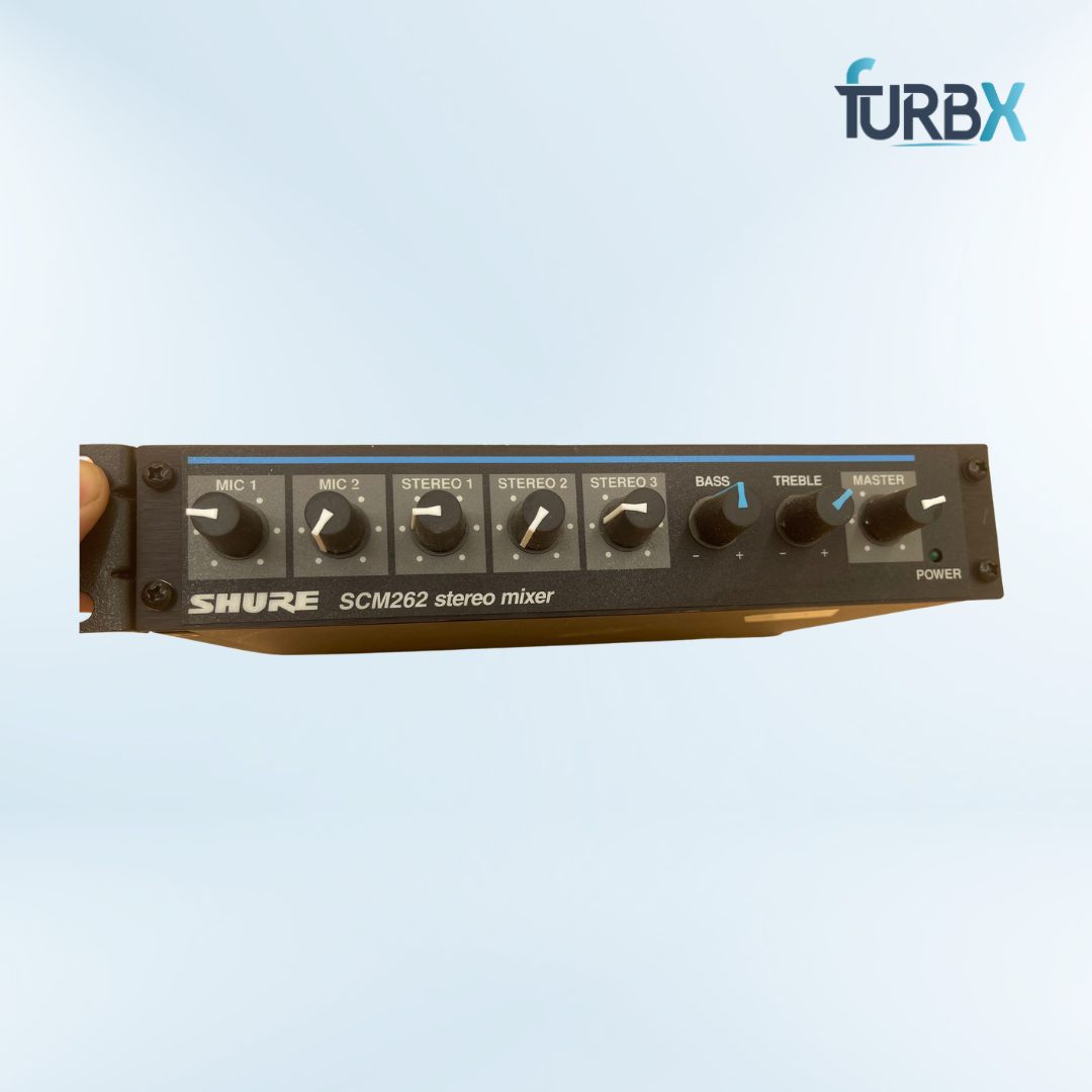 Shure scm262 stereo mixer