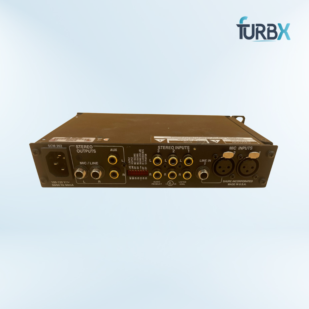Shure scm262 stereo mixer