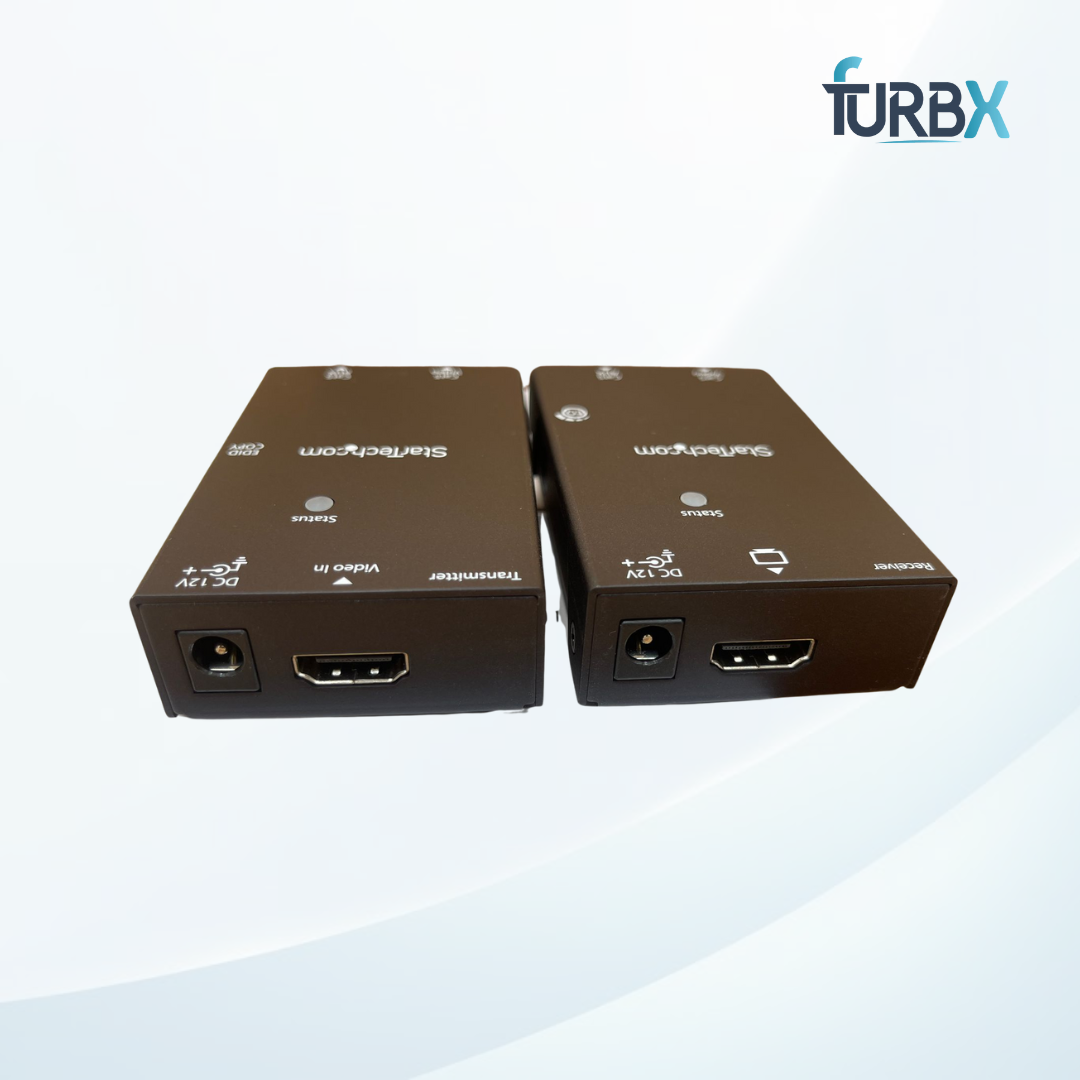 StarTech.com HDMI Over CAT5e / CAT6 Extender - Power Over Cable - 4K 60Hz Up to 70m / 230 ft - 1080p 60Hz up to 100m / 328 ft, TAA (ST121HDBT20L)